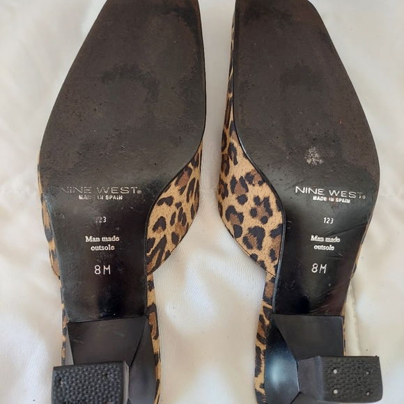 Nine West leopard mule - Picture 3 of 4